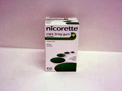 Nicorette Gum 2mg Mint Gum 105