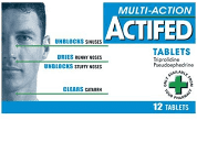 ACTIFED MULTI ACTION 12 TABLETS 