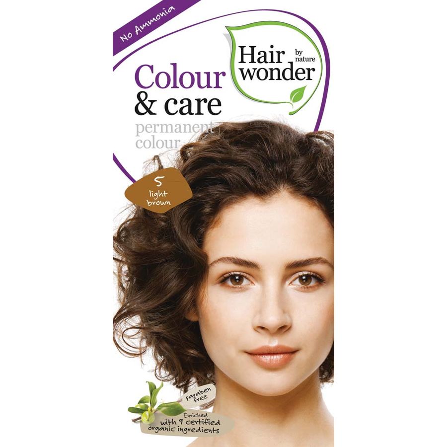 Hairwonder Colour & Care Light Brown 5  100ml 