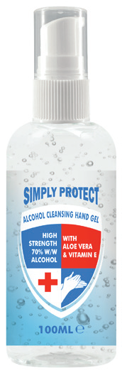 other : SIMPLY PROTECT ALCOHOL CLEANSING HAND GEL PUMP SPRAY 100ML 